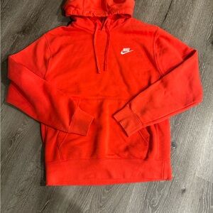 Nike Red Sweatshirt Classic Pullover Design